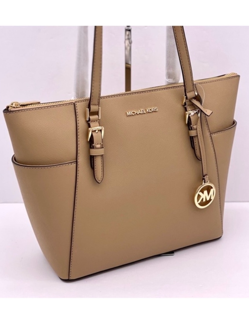 Michael Kors Tan Saffiano Leather Tote Bag